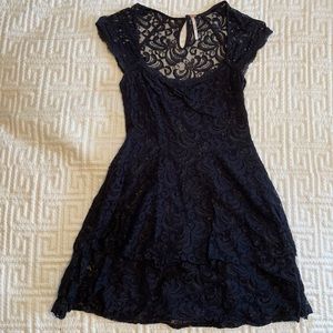 Free People Cap Sleeve Lace Dress